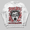 Jordan 4 “Flight Club” DopeSkill Long Sleeve T-Shirt Root of Evil Graphic Streetwear - White