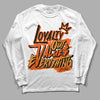 Jordan 12 Retro Brilliant Orange DopeSkill Long Sleeve T-Shirt LOVE Graphic Streetwear - White