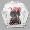 Jordan 2 Retro "Black Cement" DopeSkill Long Sleeve T-Shirt New I'm Loving It Graphic Streetwear - White