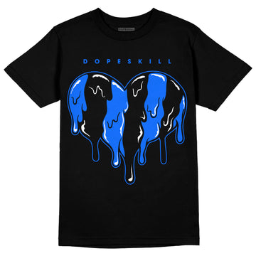 Yz 350 Boost V2 Dazzling Blue DopeSkill T-Shirt Slime Drip Heart Graphic