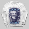 University Blue Sneakers DopeSkill Long Sleeve T-Shirt Look In My Eyes Graphic Streetwear - White