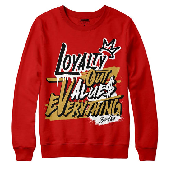 Red Sneakers DopeSkill Red Sweatshirt LOVE Graphic Streetwear 