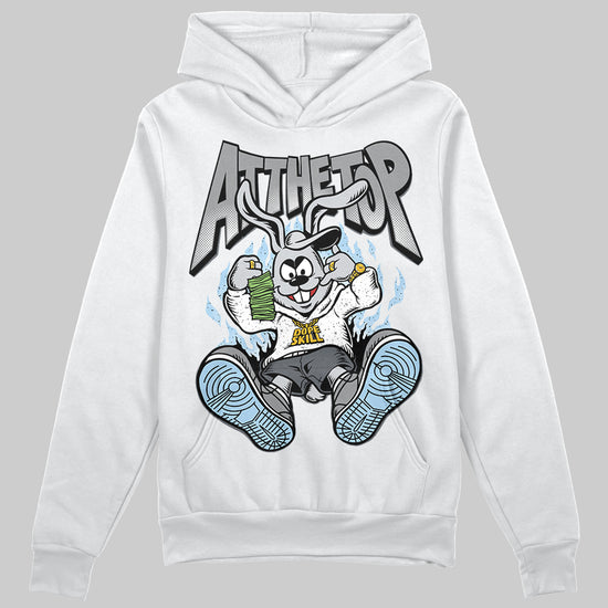 Jordan 5 Retro Wolf Grey (2026) DopeSkill Hoodie Sweatshirt At The Top Graphic Streetwear - White 