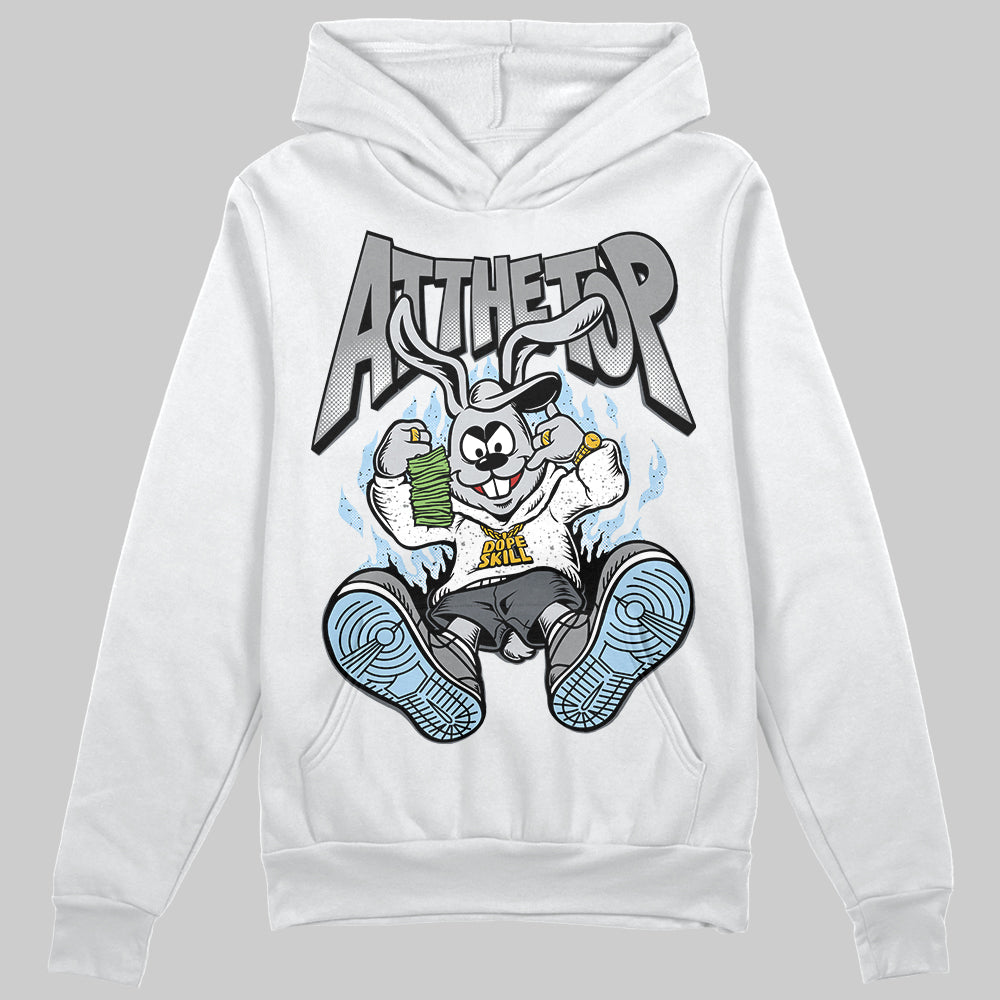 Jordan 5 Retro Wolf Grey (2026) DopeSkill Hoodie Sweatshirt At The Top Graphic Streetwear - White 