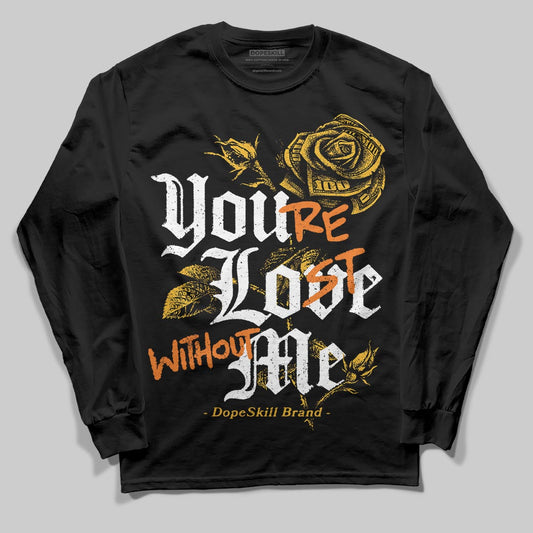 Jordan 5 'Tokyo' DopeSkill Long Sleeve T-Shirt You’re Lost Without Me Graphic Streetwear - Black