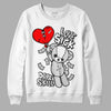 Dunk Low ‘Pure Platinum’ DopeSkill Sweatshirt Love Sick Graphic Streetwear - White