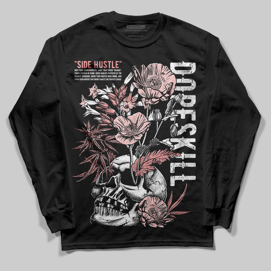 Jordan 3 Retro Valentine's Day Treat Yourself (2025) DopeSkill Long Sleeve T-Shirt Side Hustle Graphic Streetwear - Black