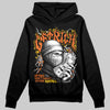 Orange, Black & White Sneakers DopeSkill Hoodie Sweatshirt Wealthy Graphic Streetwear - Black