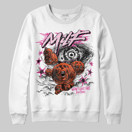 Dunk Low Triple Pink DopeSkill Sweatshirt MILF Graphic Streetwear - White