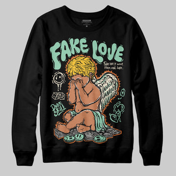 SB Dunk Low Rodeo Tourmaline DopeSkill Sweatshirt False Love Graphic Streetwear - black