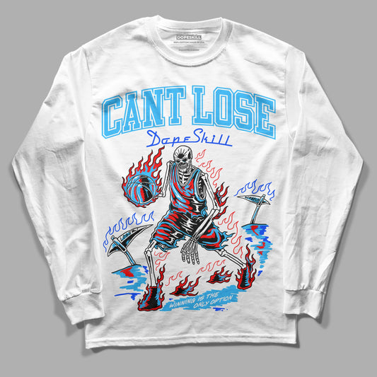 Jordan 2 Low "University Blue" DopeSkill Long Sleeve T-Shirt Cant Lose Graphic Streetwear - White