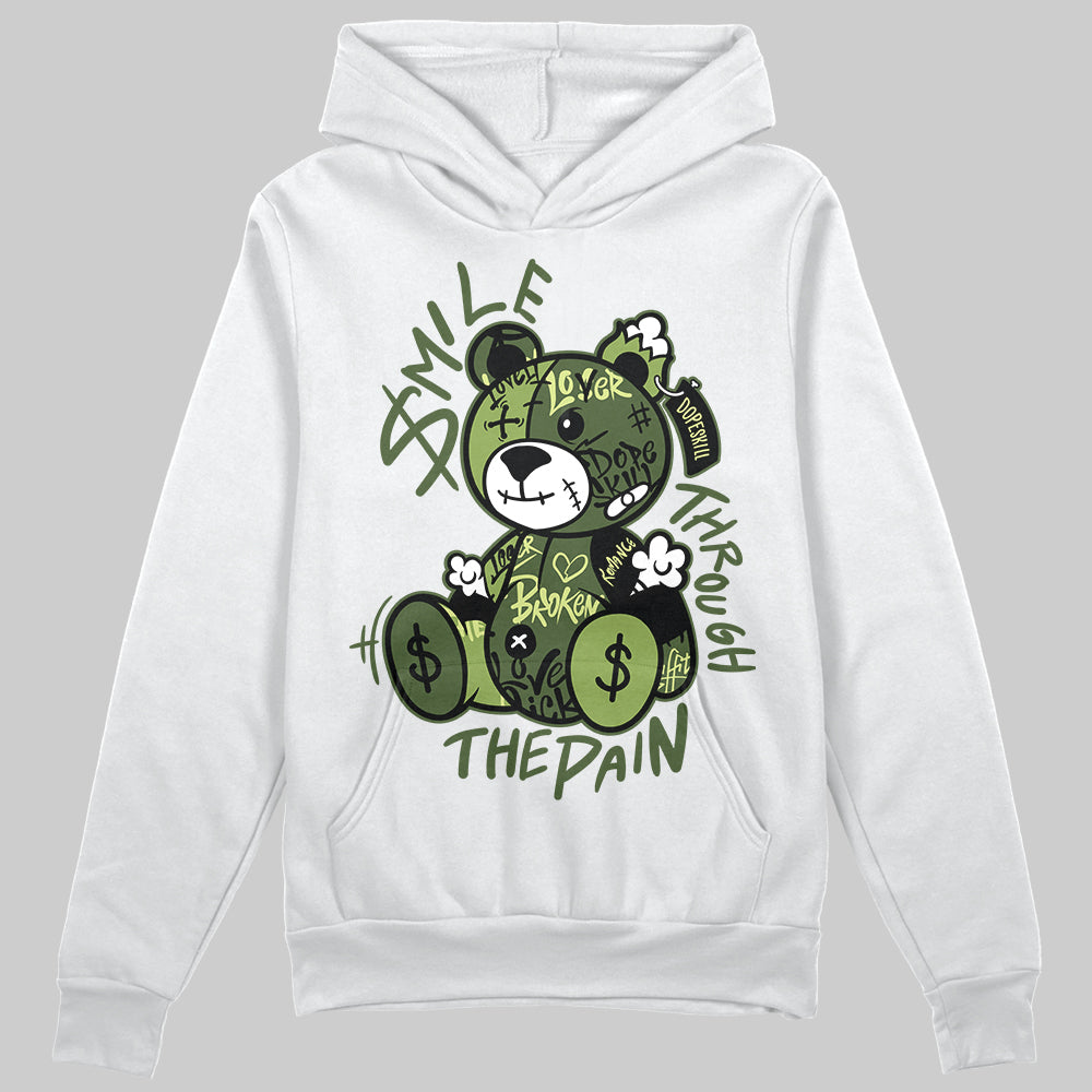 Foamposite Pro 'Pine Green' DopeSkill Hoodie Sweatshirt Smile Through The Pain Graphic Streetwear - White 