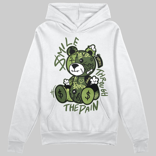 Foamposite Pro 'Pine Green' DopeSkill Hoodie Sweatshirt Smile Through The Pain Graphic Streetwear - White 