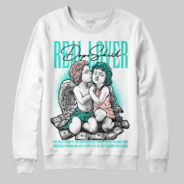 Dunk Low Green Snakeskin DopeSkill Sweatshirt Real Lover Graphic Streetwear - White