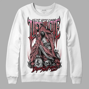 Valentine's Day Collection DopeSkill Sweatshirt Life or Die  Graphic Streetwear - White 