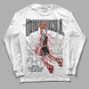 Jordan 1 High OG “Black/White” DopeSkill Long Sleeve T-Shirt Thunder Dunk  Graphic Streetwear - White 