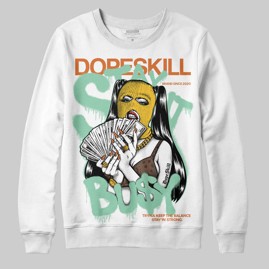 SB Dunk Low Rodeo Tourmaline DopeSkill Sweatshirt Stay It Busy Graphic Streetwear - WHite