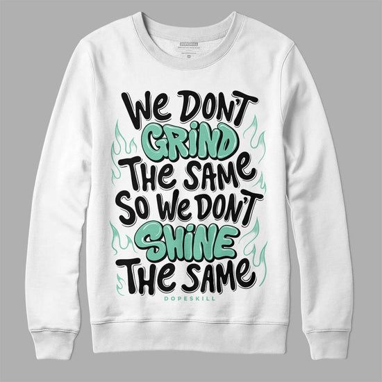 Jordan 3 "Green Glow" DopeSkill Sweatshirt Grind Shine Graphic Streetwear - White 