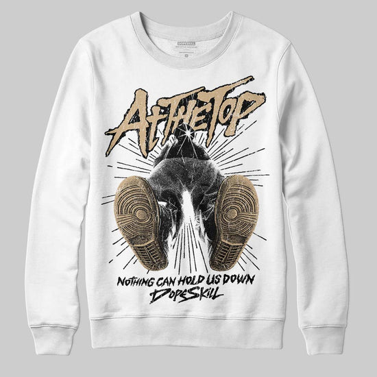 TAN Sneakers DopeSkill Sweatshirt Nothing Can Hold US Down Graphic Streetwear - White