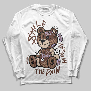 Harris Tweed x Wmns Dunk Low 'Sesame' DopeSkill Long Sleeve T-Shirt Smile Through The Pain Graphic Streetwear - White