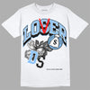 Jordan 9 Powder Blue DopeSkill T-Shirt Loser Lover Graphic Streetwear - White