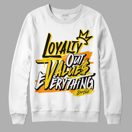 Jordan 6 “Yellow Ochre” DopeSkill Sweatshirt LOVE Graphic Streetwear - White