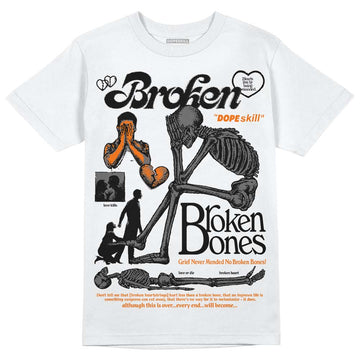 Jordan 3 Retro 'Fear Pack' DopeSkill T-Shirt Broken Bones Graphic Streetwear - White