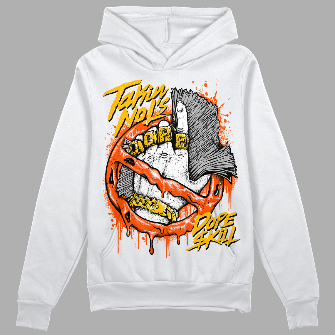 MSCHF Super Normal 2 Orange Milk DopeSkill Hoodie Sweatshirt Takin No L's Graphic Streetwear - White 