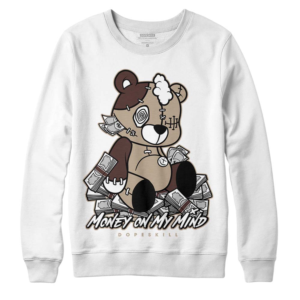 Jordan 1 High OG “Latte” DopeSkill Sweatshirt MOMM Bear Graphic Streetwear - White