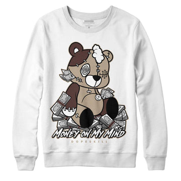 Jordan 1 High OG “Latte” DopeSkill Sweatshirt MOMM Bear Graphic Streetwear - White