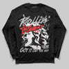 Grey Sneakers DopeSkill Long Sleeve T-Shirt Got It Out The Mud Graphic Streetwear - Black