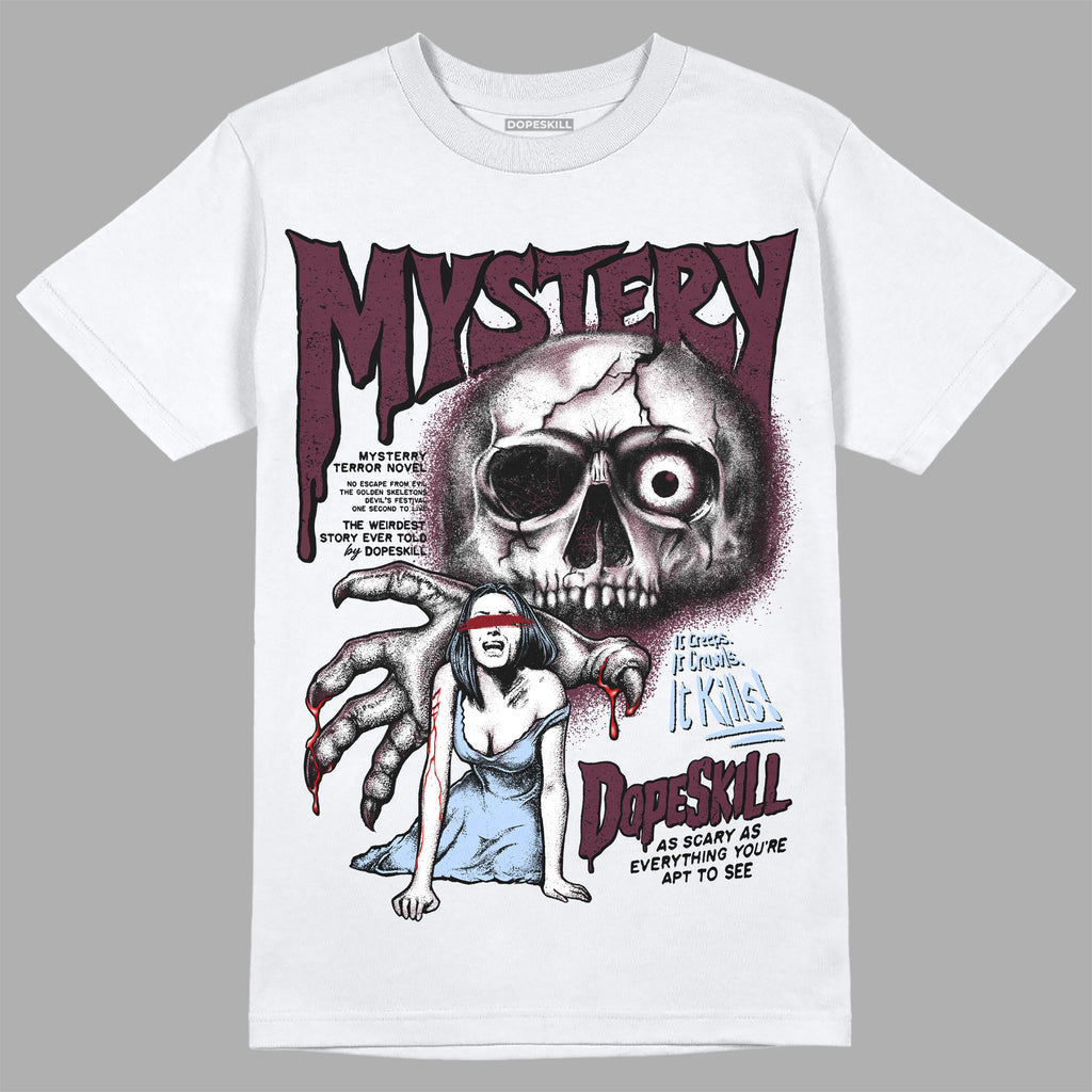 Jordan 5 Retro Burgundy (2023) DopeSkill T-Shirt Mystery Ghostly Grasp Graphic Streetwear - White 