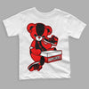 Jordan 1 Retro High OG "Satin Bred" DopeSkill Toddler Kids T-shirt Sneakerhead BEAR Graphic Streetwear - White