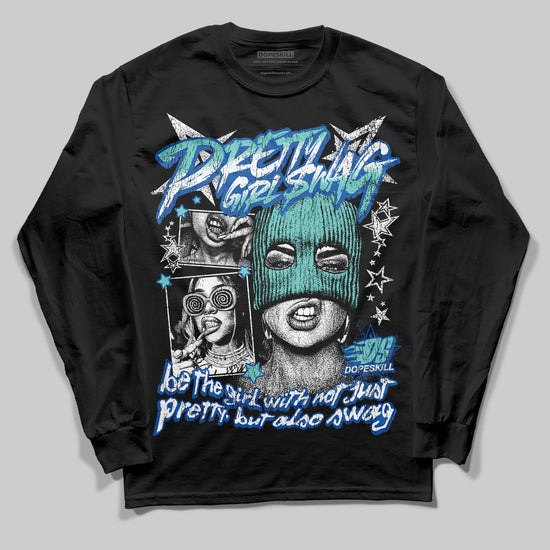 Jordan 12 “Blueberry” DopeSkill Long Sleeve T-Shirt Pretty Girl Swag Graphic Streetwear - Black