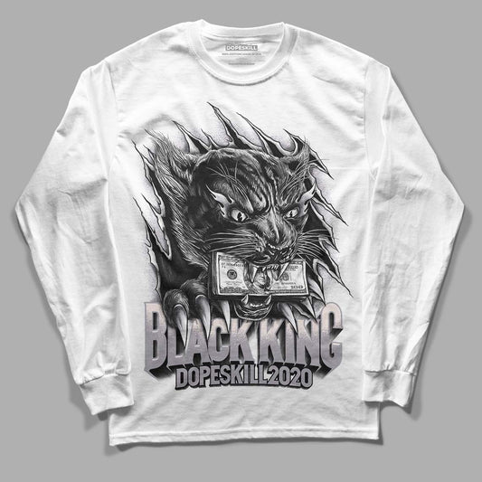 Jordan 2 Cement Grey DopeSkill Long Sleeve T-Shirt Black King Graphic Streetwear - White