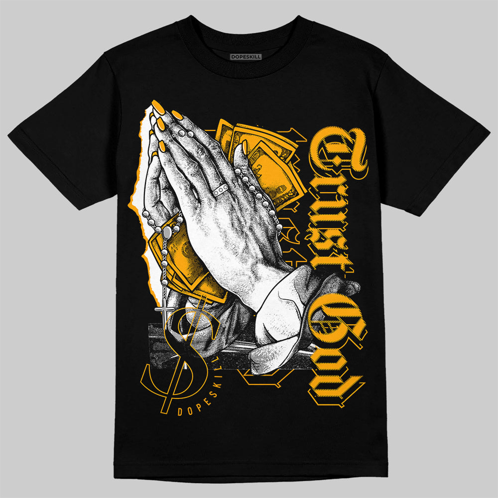 Jordan 12 Retro Black Taxi DopeSkill T-Shirt Trust God Graphic Streetwear - Black