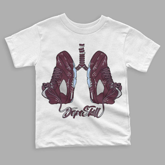 Jordan 5 Retro Burgundy (2023) DopeSkill Toddler Kids T-shirt Breathe Graphic Streetwear - White 