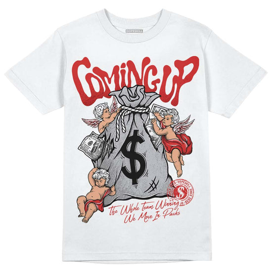 Jordan 13 “Wolf Grey” DopeSkill T-Shirt Money Bag Coming Up Graphic Streetwear - White