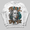 Adidas Samba OG Leopard Pack Collegiate Green DopeSkill Long Sleeve T-Shirt Money Don't Lie Graphic Streetwear - White