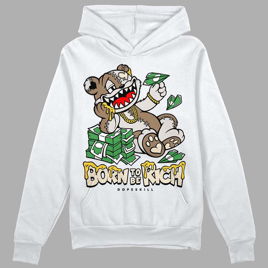 Jordan 5 SE “Sail” DopeSkill Hoodie Sweatshirt Born To Be Rich Graphic Streetwear - White