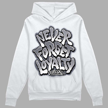 Jordan 14 Retro 'Stealth' DopeSkill Hoodie Sweatshirt Never Forget Loyalty Graphic Streetwear - White