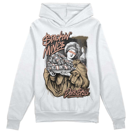 TAN Sneakers DopeSkill Hoodie Sweatshirt Stackin Mines Graphic Streetwear - White 