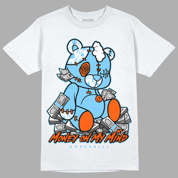 Dunk Low Futura University Blue DopeSkill T-Shirt MOMM Bear Graphic Streetwear - White