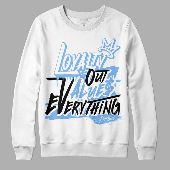 Jordan 9 Powder Blue DopeSkill Sweatshirt LOVE Graphic Streetwear - White