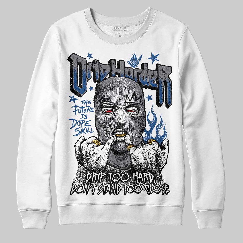 Jordan 9 Retro 'Flint Grey' 2026 DopeSkill Sweatshirt Drip Harder Graphic Streetwear - White