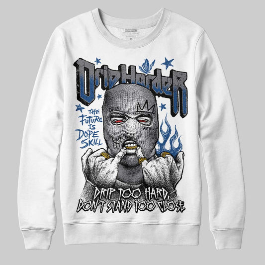 Jordan 9 Retro 'Flint Grey' 2026 DopeSkill Sweatshirt Drip Harder Graphic Streetwear - White