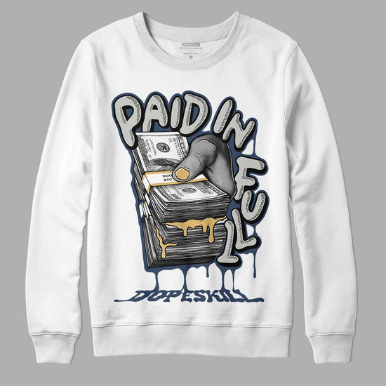 A Ma Maniere x Jordan 5 Dawn “Photon Dust” DopeSkill Sweatshirt Paid In Full Graphic Streetwear - White