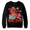 Jordan 1 Low OG “Black Toe” DopeSkill Sweatshirt Born To Be Rich Graphic Streetwear - Black