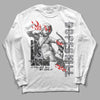 Jordan 2 Retro "Black Cement" DopeSkill Long Sleeve T-Shirt You Got All My Love Graphic Streetwear - White 