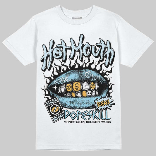 Vans Knu Stack Vintage Satin Dream Blue DopeSkill T-Shirt Hot Mouth Graphic Streetwear - White